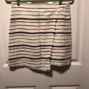 Off white plum and black skirt